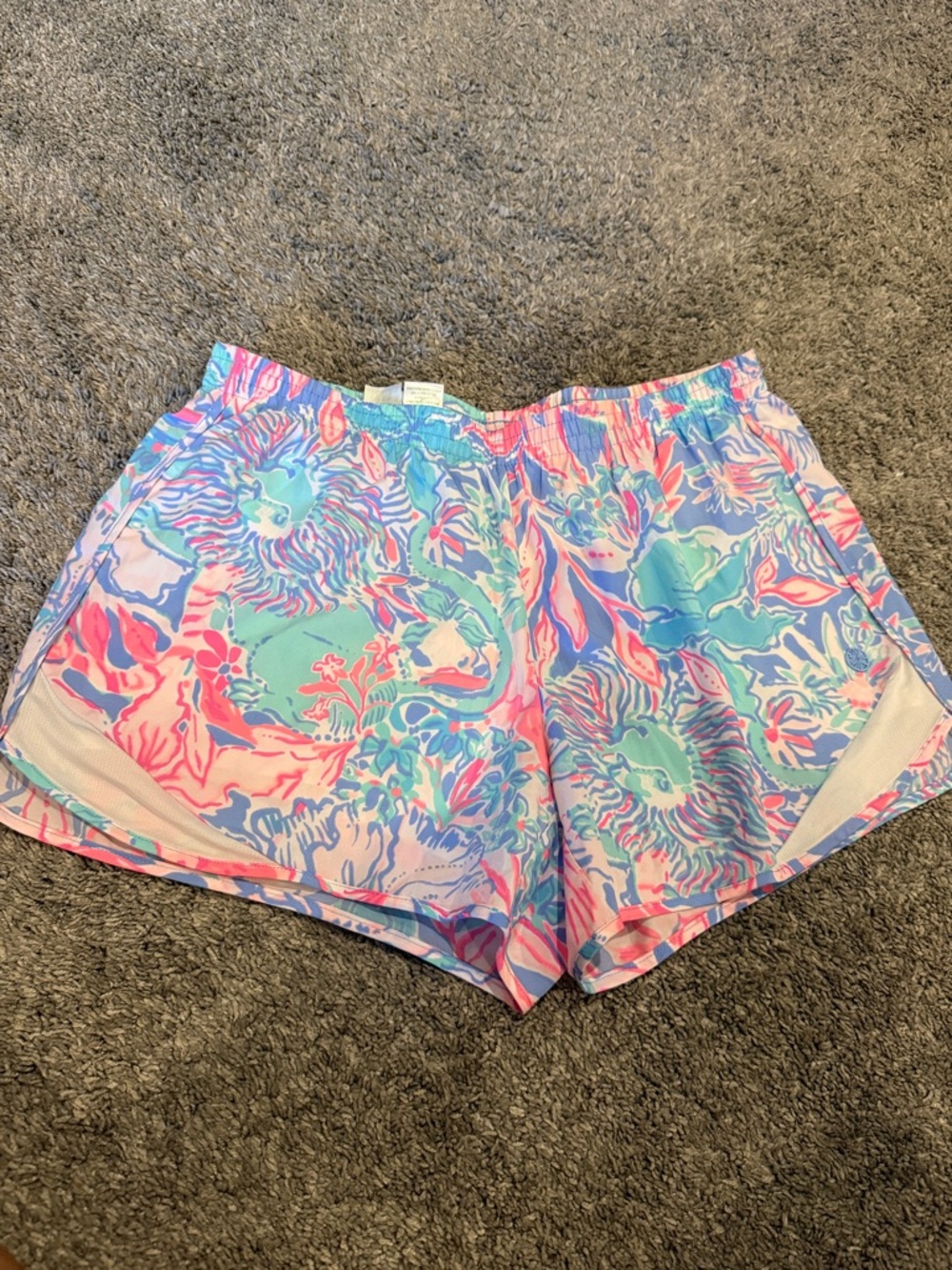 Lilly Pulitzer luxletic Women's Shorts in Pink & Aqua